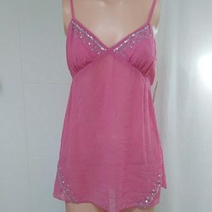 VTG DKNY Jeans Embellished top sz 8 Y2K 2000's